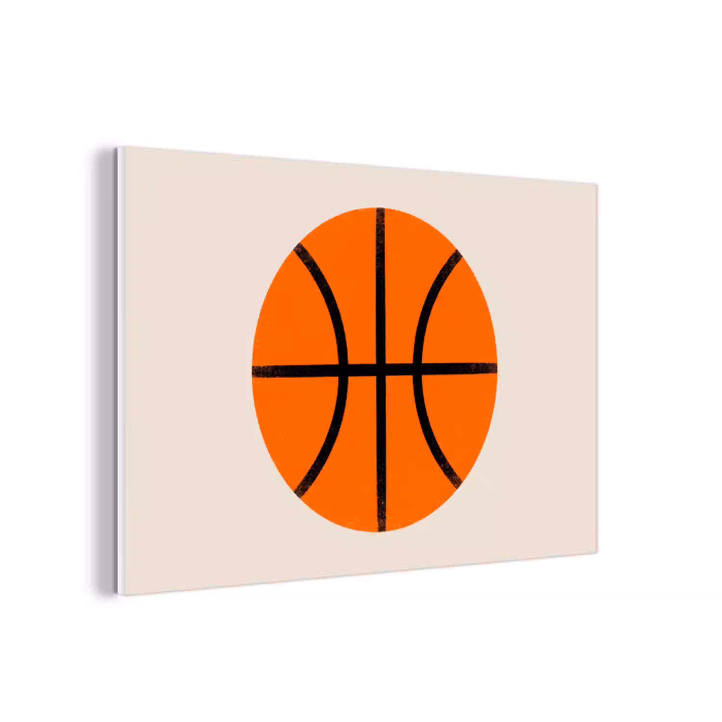 Basketbal - Bal - Sport - Illustratie - Oranje forex 5mm xxl -3d
