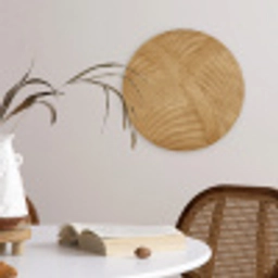 Structuur - Natuur - Kunst - Rotan Wandcirkel kunststof plaat 5mm dik klein -sfeer4