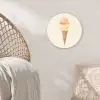 Minimalistisch - Schepijs - Hoorntje - Beige Wandcirkel plexiglas klein -sfeer5
