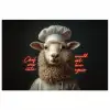 Schaap - Kokskleding - Neon - Quote poster papier klein -3d