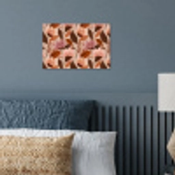 Bloemen - Bladeren - Bruin poster papier klein 62 -sfeer2