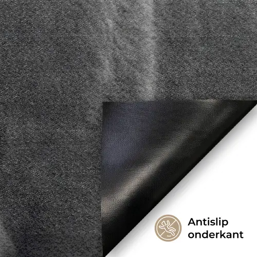 Koeien - Zwart - Wit Deurmat klein -antislip_NL