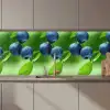 Bosbessen - Paars - Bladeren - Groen keuken achterwand 2 middel 871 zz_3dshopping