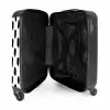 Verticale vlekken op een witte achtergrond NBS - Handbagage koffer - Kinderen Unisex middel -binnenkant