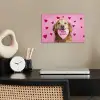 Hond - Kiss- Valentijn - Hartjes poster papier klein -sfeer1