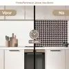 Plaid - Patroon - Ruit - Donkerblauw keuken achterwand 2 middel 871 -voor-na2_NL