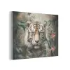 Tijger - Vlinders - Dieren - Jungle - Bloemen PET vilt klein -3d