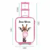 Kauwende Kobus Kinderkoffer - Roze klein -productfoto_formaten
