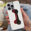 Telefoon - Koord - Rood - Minimalistisch Hoesje iPhone 16 Pro Max met koord klein -sfeer3