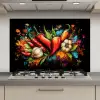 Groente - Peper - Knoflook - Graffiti - Verf - Kleurrijk keuken achterwand spatscherm klein -3d_website