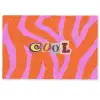 Zebraprint - Grafisch - COOL - Oranje Deurmat klein -zkaufland3d