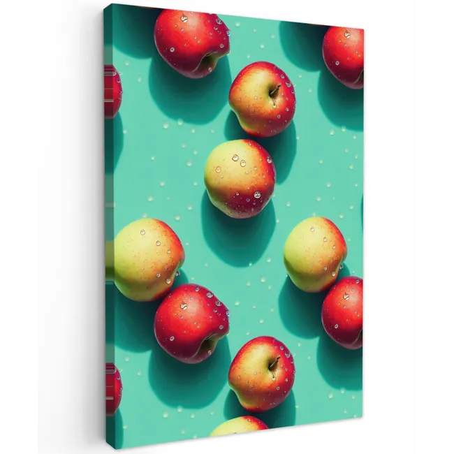 Appels - Water - Turquoise Tuinposter op houten frame 2 cm dik klein 841 -3d