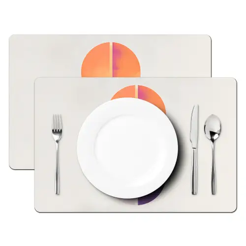 Cirkels - Abstract - Paars Placemat vinyl groot -zzsfeer2_Kitchenyeah-website