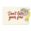 Don't lose your fire - Rood - Wit - Minimalistisch Placemat vinyl groot -zzzproduct_Kitchenyeah-website