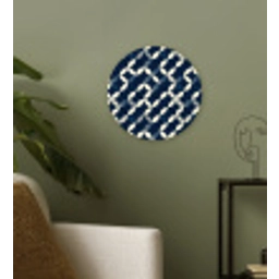 Abstract - Patroon - Blauw Wandcirkel kunststof plaat 5mm dik klein 188 -sfeer3