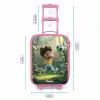 Voetbal - Jongen - Bos Kinderkoffer - Roze klein -productfoto_formaten