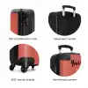 Grijze auto met roze vlammen NBS - Handbagage koffer - Kinderen Unisex middel zzzzzzzbolletjes_ENG