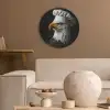 Arend -Amerika - Koksmuts - Vogel - Stoer Akoestische PET Vilt - Rond klein -sfeer1
