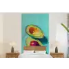 Avocado - Groen - Pit - Schaduw fotobehang vinyl groot -bed