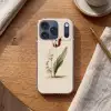 Tulp - Minimalistisch - Beige Telefoonhoesje iPhone 17 Pro klein -sfeer1
