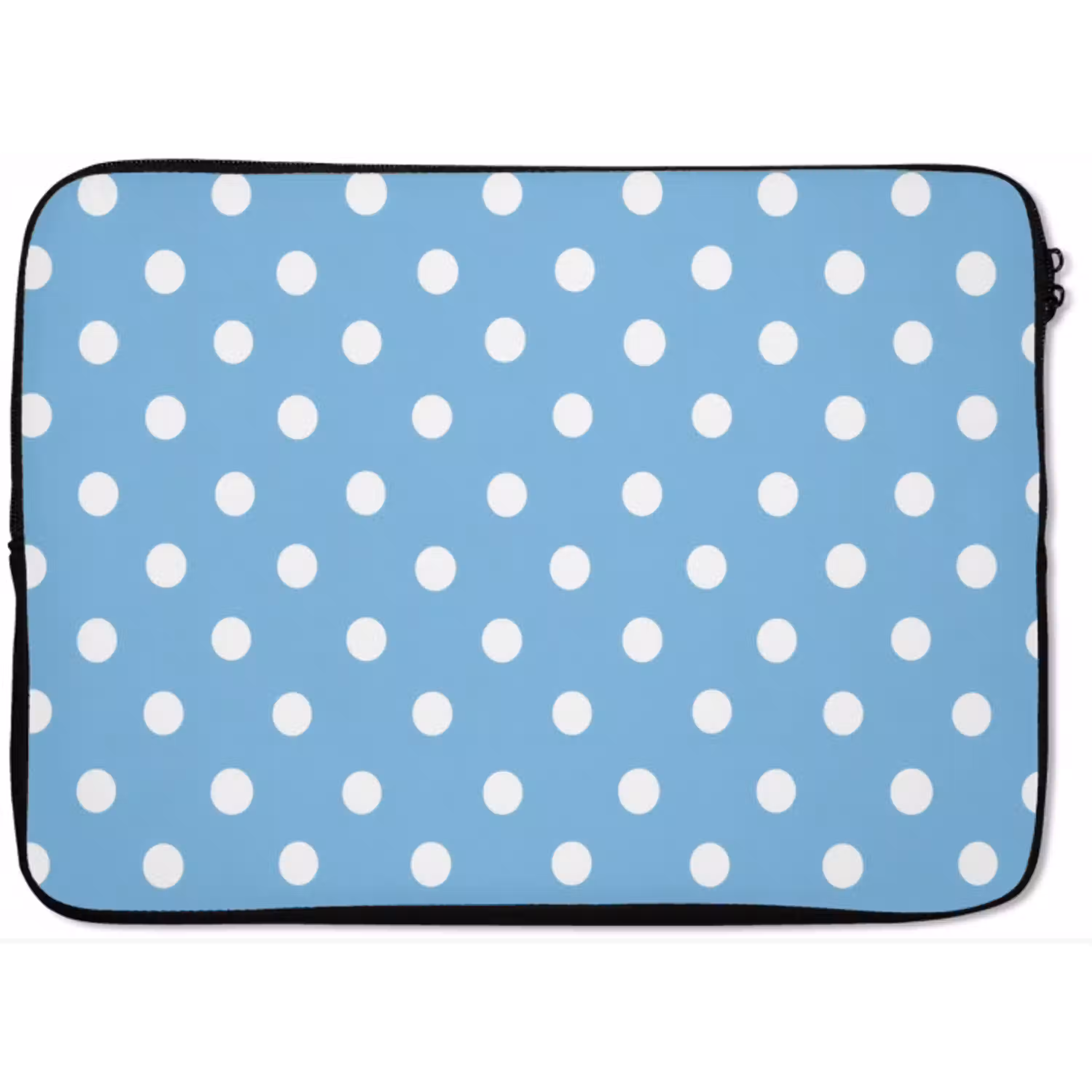 Polka - Dots - Blauw laptophoes neopreen klein 279 -zkaufland3dotto