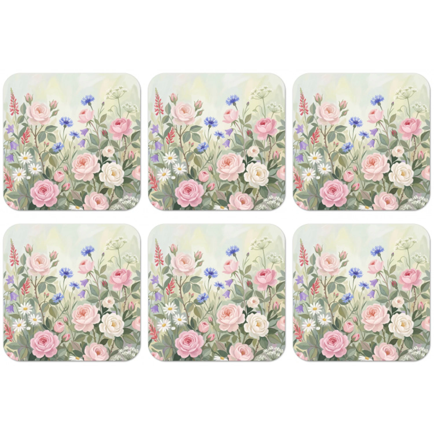 Bloemen - Tuin - Natuur - Kleurrijk onderzetter kurk middel -zkaufland3dotto