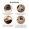 Strand - Zeester - Zand - Beige Inductie beschermer vinyl 3mm klein -zzzzzzz-td-werking