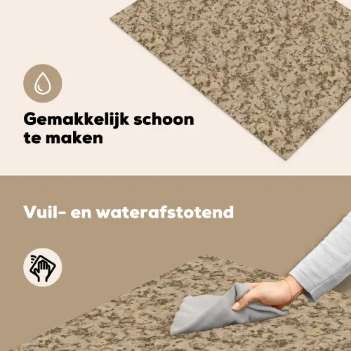 Bruin - Grijs - Patroon Inductie beschemer met haakjes klein 777 -ky-schoon-nl