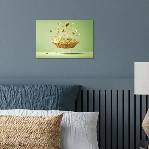 Pistache - Taart - Noten - Eten poster papier klein -sfeer2