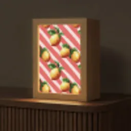 Citroen - Geïllustreerd - Oranje Light Box met kabel (Tafellamp) klein 925 -z3d_website