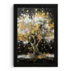 Boom - Zwart - Goud - Wit - Modern fotolijst zwart zonder passe partout klein -3d