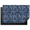 Graniet - Blauw - Koel Inductie beschermer vinyl 3mm klein 276 -3d