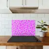 Mintgroen - Roze - Vlekken - Patroon keuken achterwand spatscherm klein 900 -sfeer2