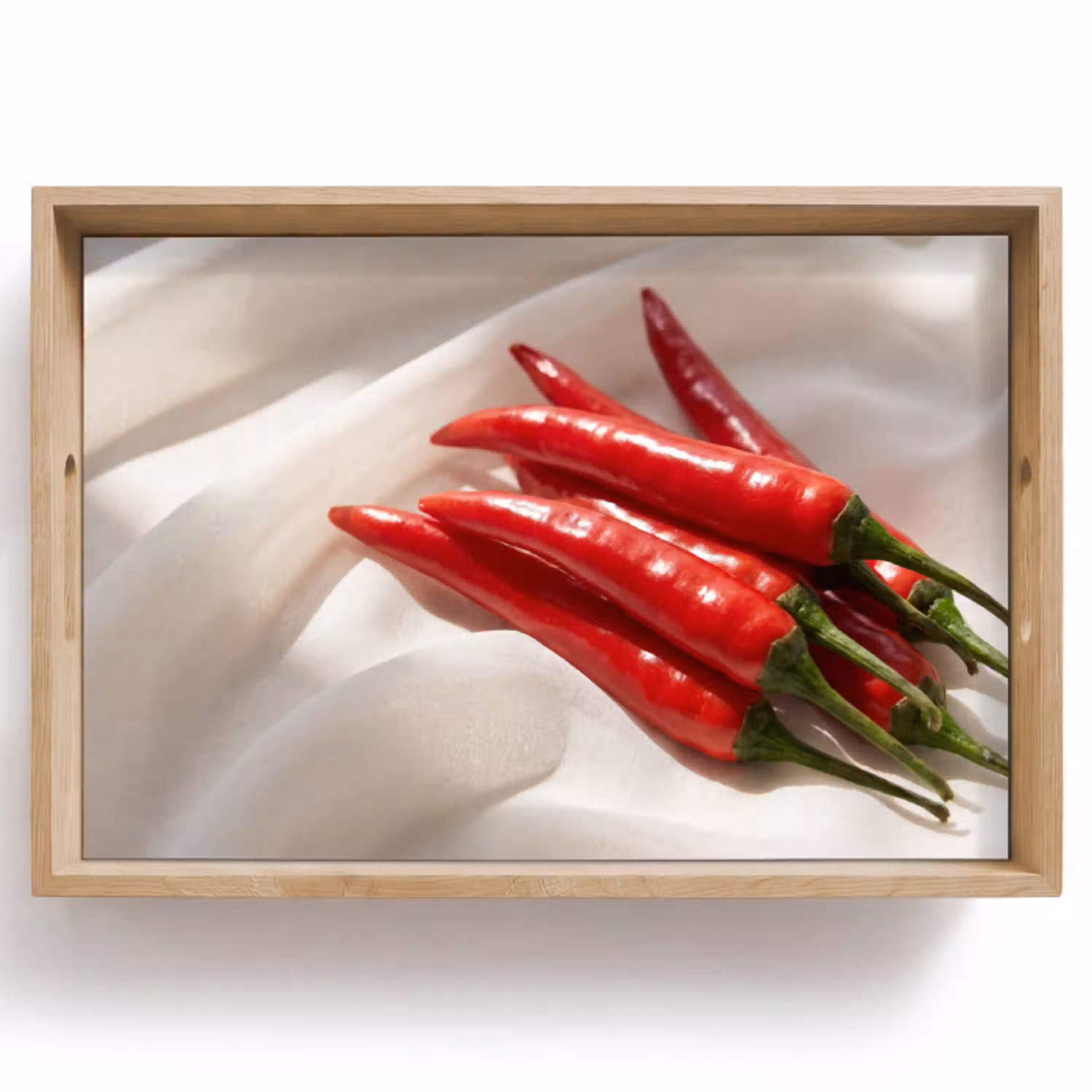 Peper - Rood - Eten Dienblad Rechthoek middel -z3d_shopping