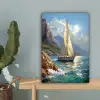 Zeilschip - Zee - Rotsen - Wolken canvas 2cm klein -sfeer4