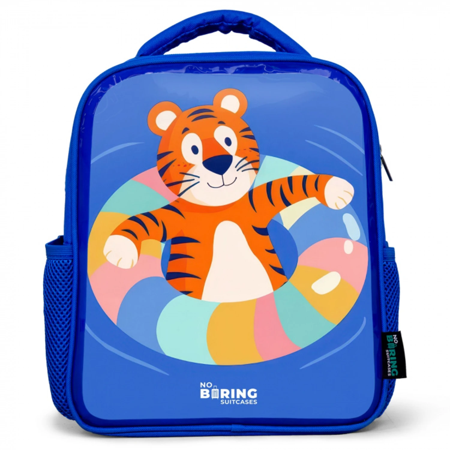 Tijger - Zwemband - Water Kinderrugzak - Blauw middel -3d