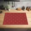 Patroon - Stippen - Sterren - Rood Inductie beschermer vinyl 3mm klein 276 -sfeer5