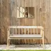 Champagne - Beige - Schaduw - Bubbels Tuinposter op houten frame 2 cm dik klein -sfeer4