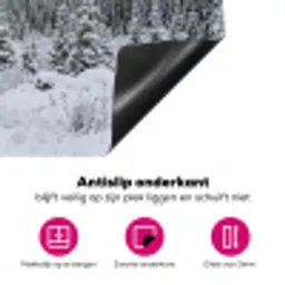 Weg - Bergen - Sneeuw - Naaldbos - Avontuurlijk Inductie beschermer vinyl 3mm klein -wsfeer4_website