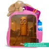 Tung Tung Tung Sahur Kinderrugzak - Roze middel -inhoud_NL
