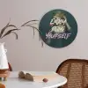 Vrouw - Roos - Quote Akoestische PET Vilt - Rond klein -sfeer3