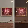 Jingle - Bells - Kerst - Rood Light Box met batterij (Wandlamp) middel -sfeer3
