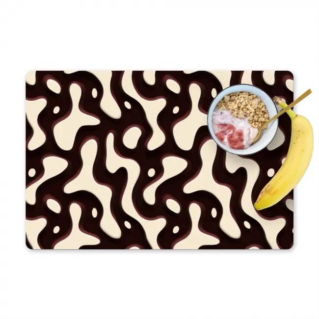Placemat - 6 stuks - Organisch - Krachtig - Bruin