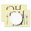 Oh hi - Geel - Monogram Placemat vinyl groot -zzsfeer2_Kitchenyeah-website