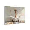 Giraf - Badkuip - Vintage - Dieren aluminium wit klein -3d