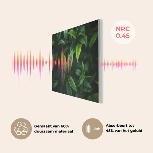 Bladeren - Regendruppels - Licht - Groen PET vilt klein -USP_NL