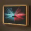 Sportwagen - Rood - Blauw - Snelheid Light Box met batterij (Wandlamp kind) middel -z3d_website