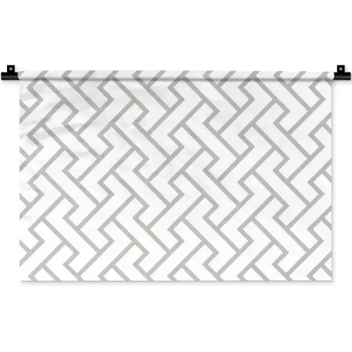 Grafisch - Patroon - Modern - Lijn Wandkleed katoen klein 269 -zz3d