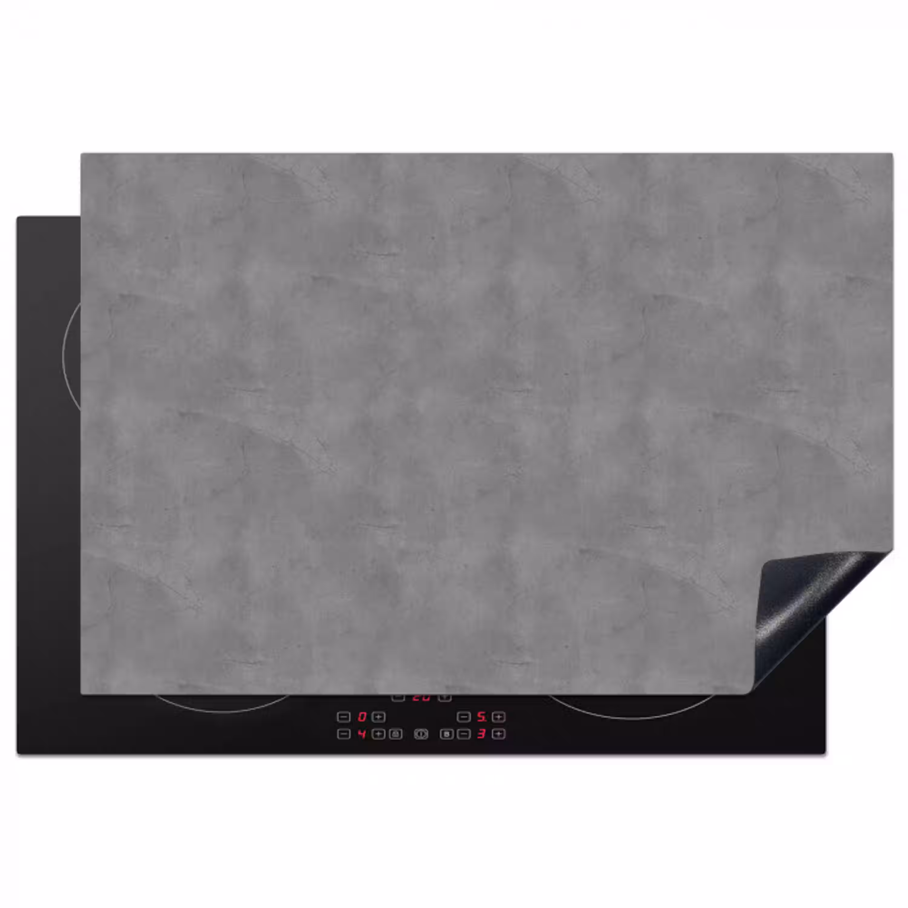 Beton - Structuur - Patroon Inductie beschermer vinyl 3mm klein 276 -3d