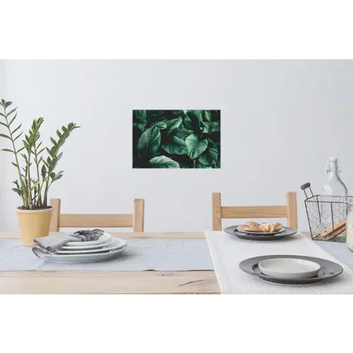 Jungle - Bladeren - Tropisch - Planten - Natuur Muursticker klein -eettafel